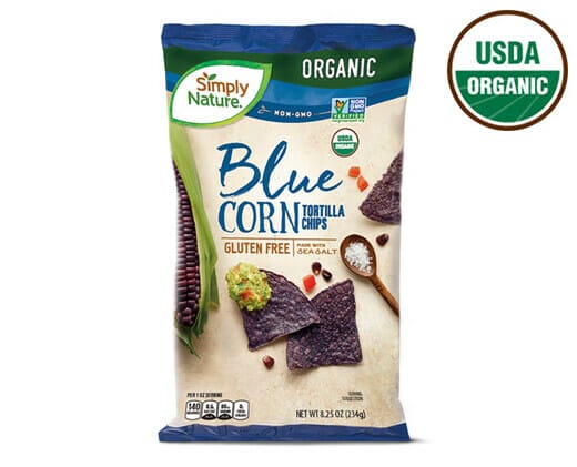 are organic blue corn tortilla chips healthy
